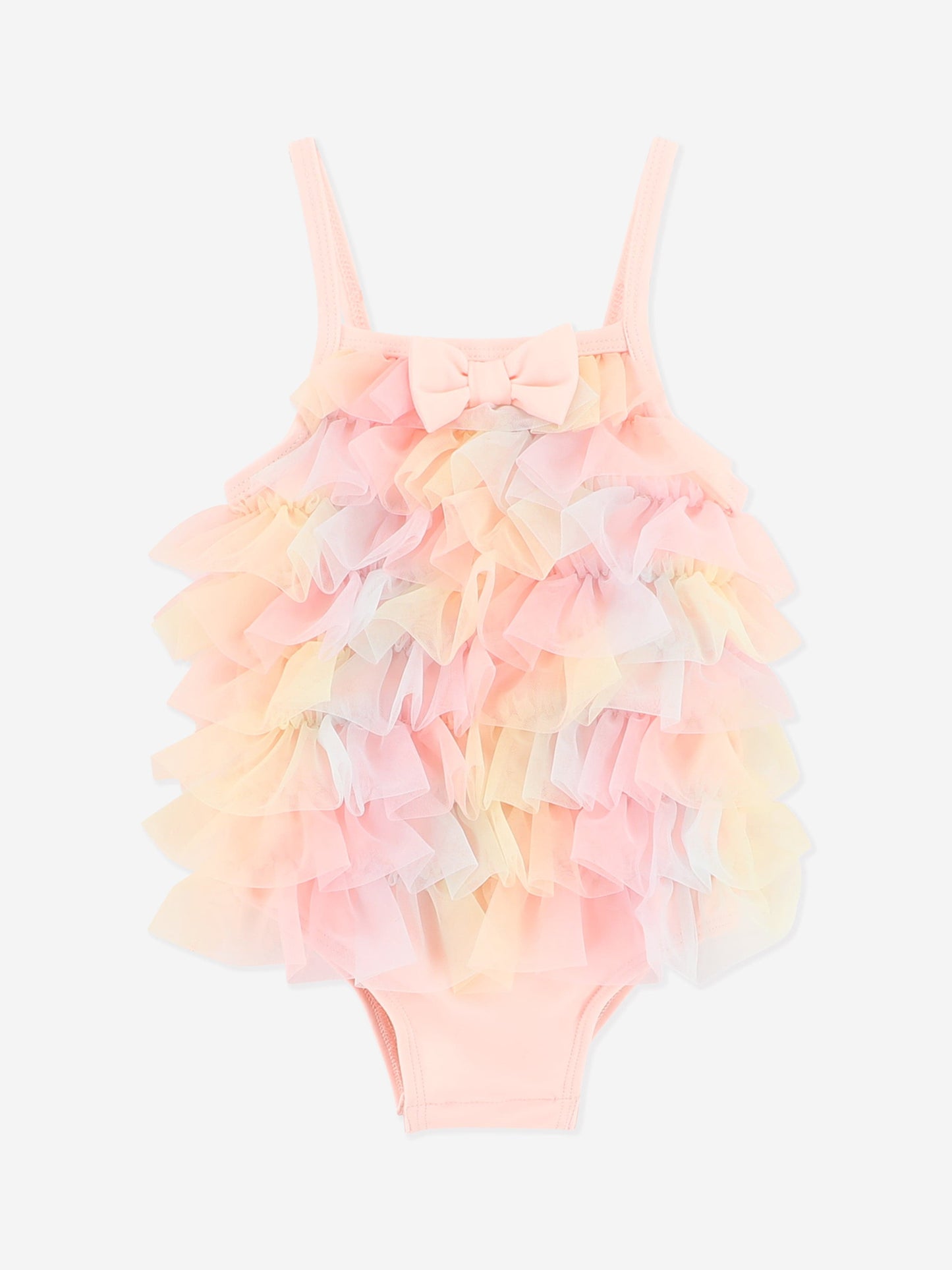 Baby Girls Minnow Rainbow Swimsuit in Pink