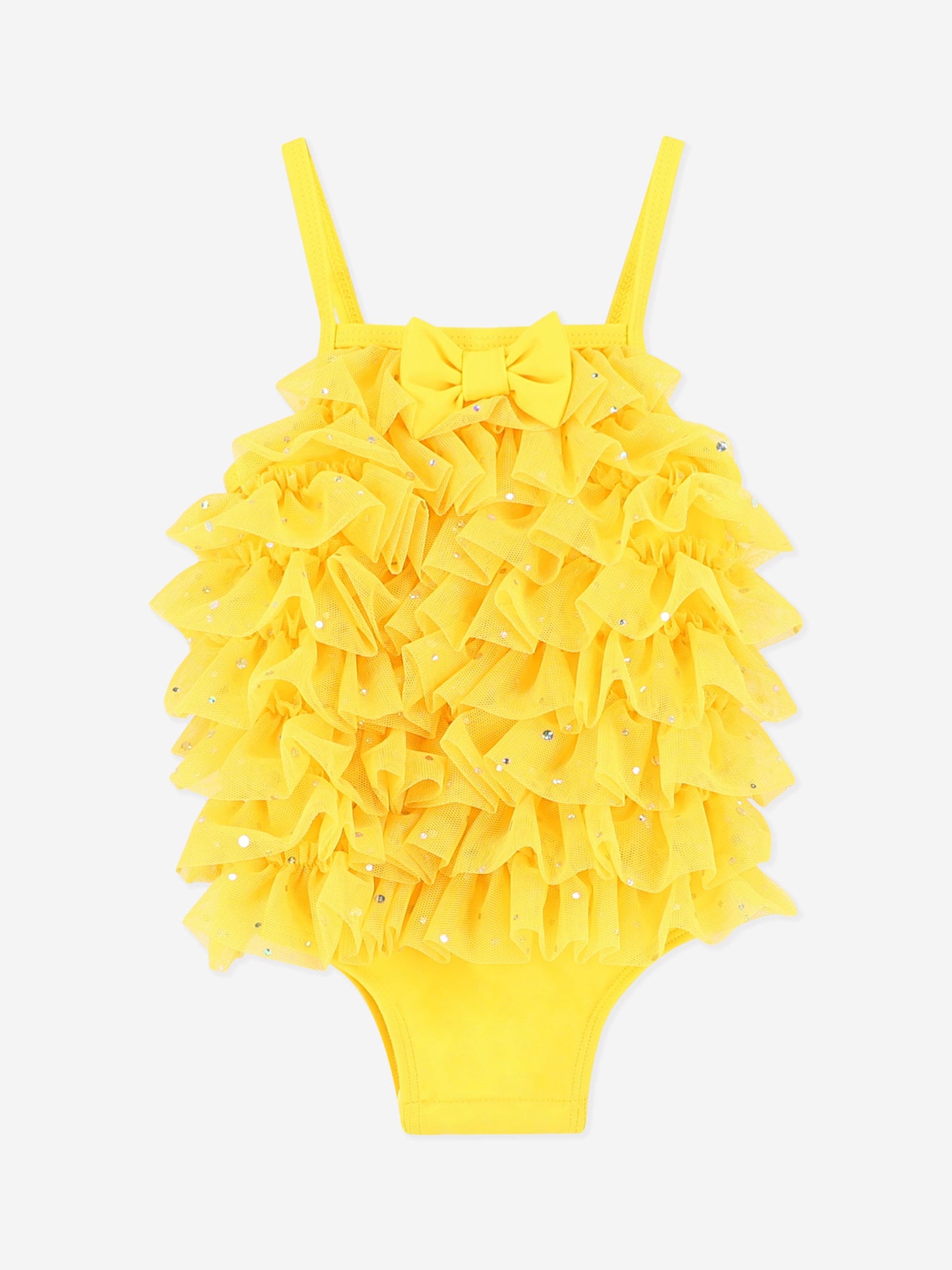 Baby Girls Minnow Sparkle Swimsuit in Yellow