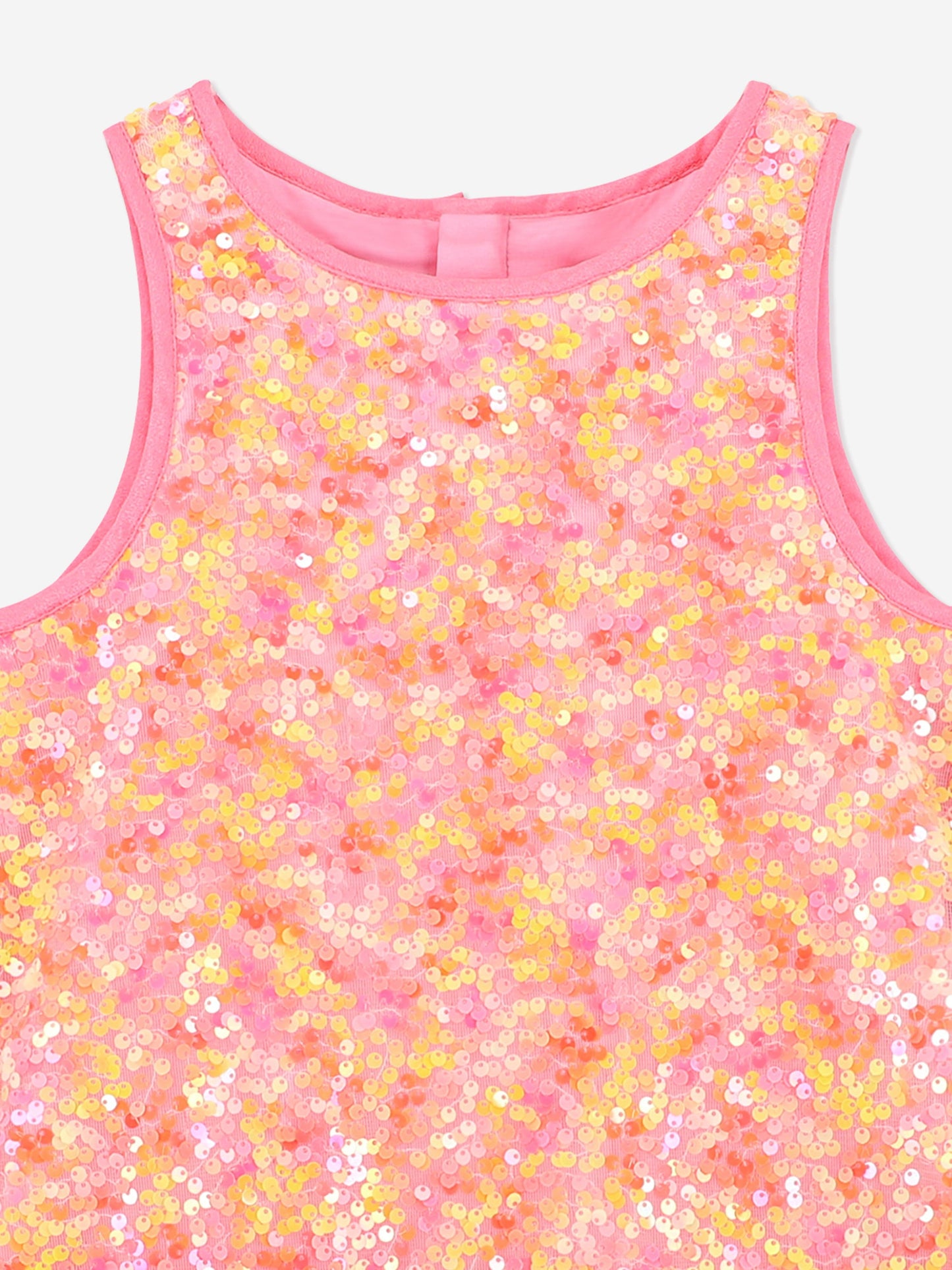 Girls Charleston Sequin Tulle Dress in Pink