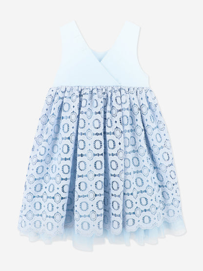 Girls Corella Lace Dress in Blue