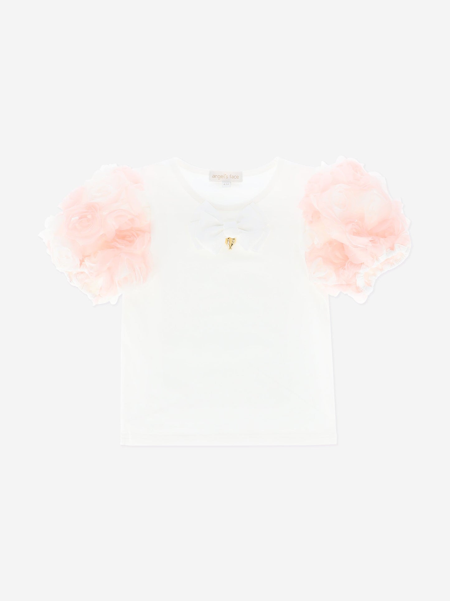 Girls Roses Top and Skirt Set in Pink