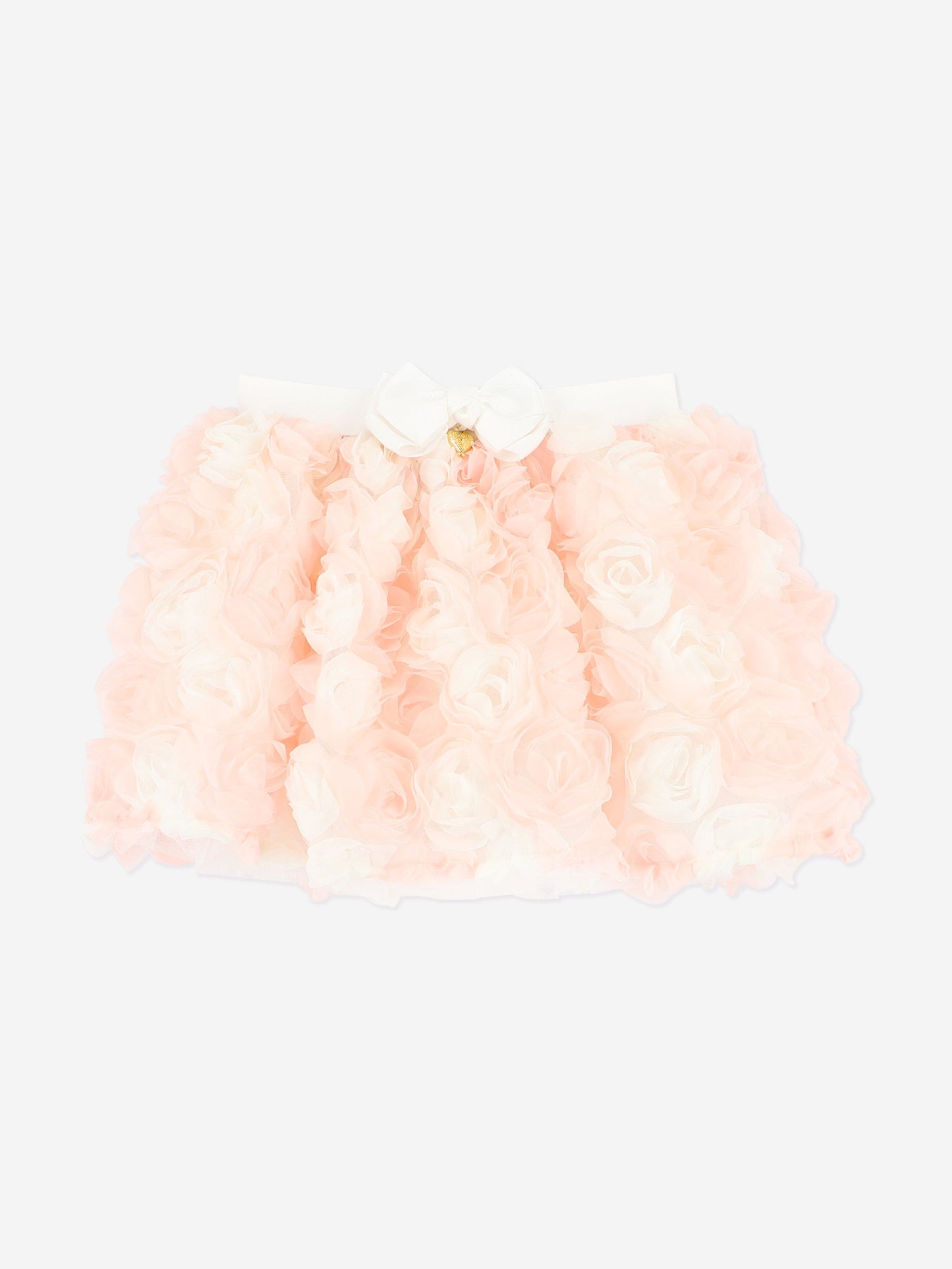 Girls Roses Top and Skirt Set in Pink