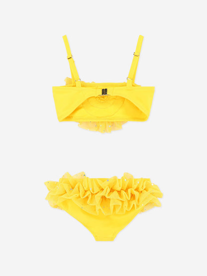 Girls Alissia Sparkle Bikini in Yellow