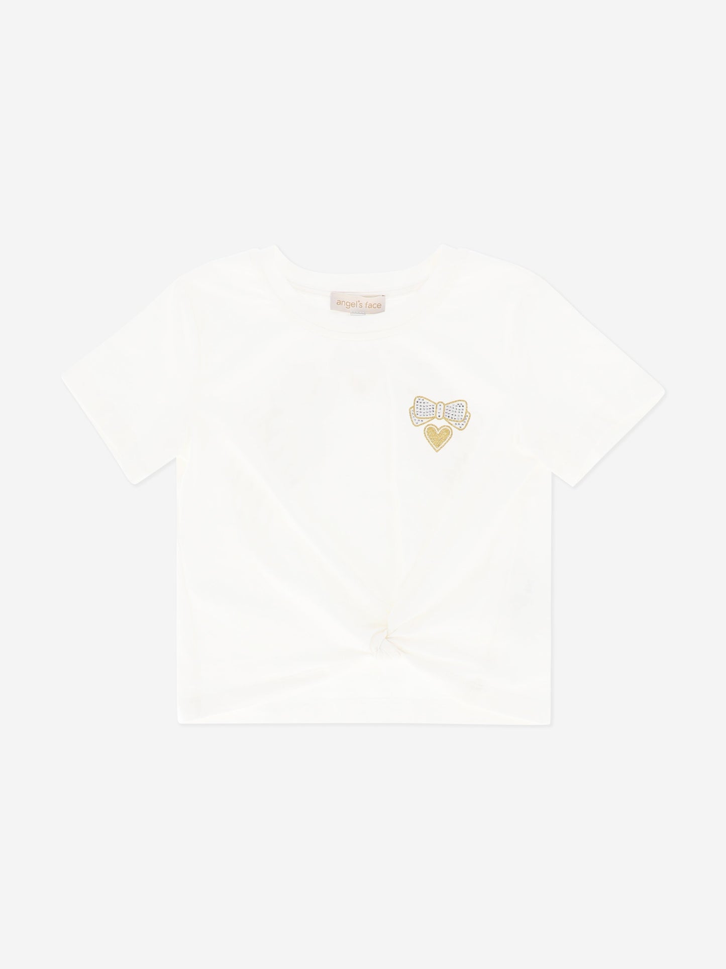 Girls Amelia Wings Printed T-Shirt in White