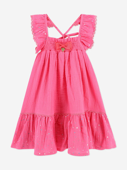 Girls Davita Beach Dress in Pink