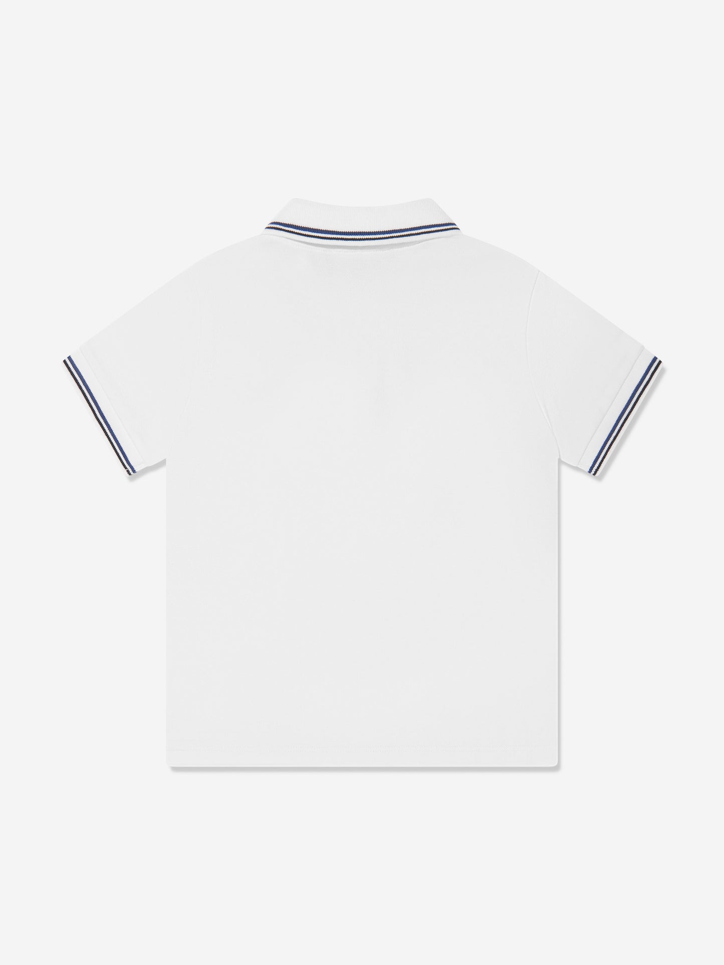 Emporio Armani 男童白色徽标 Polo 衫