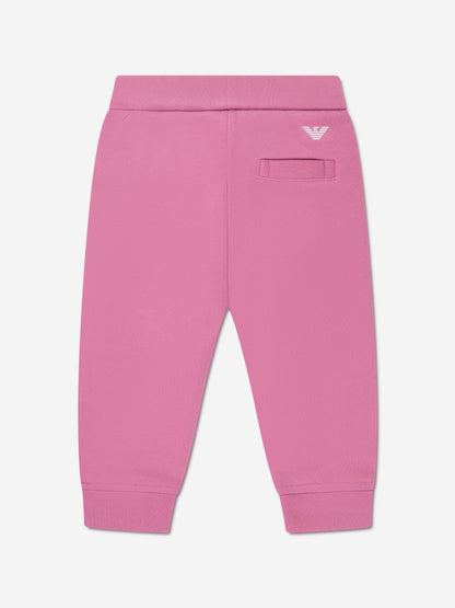 Emporio Armani 女婴徽标慢跑裤