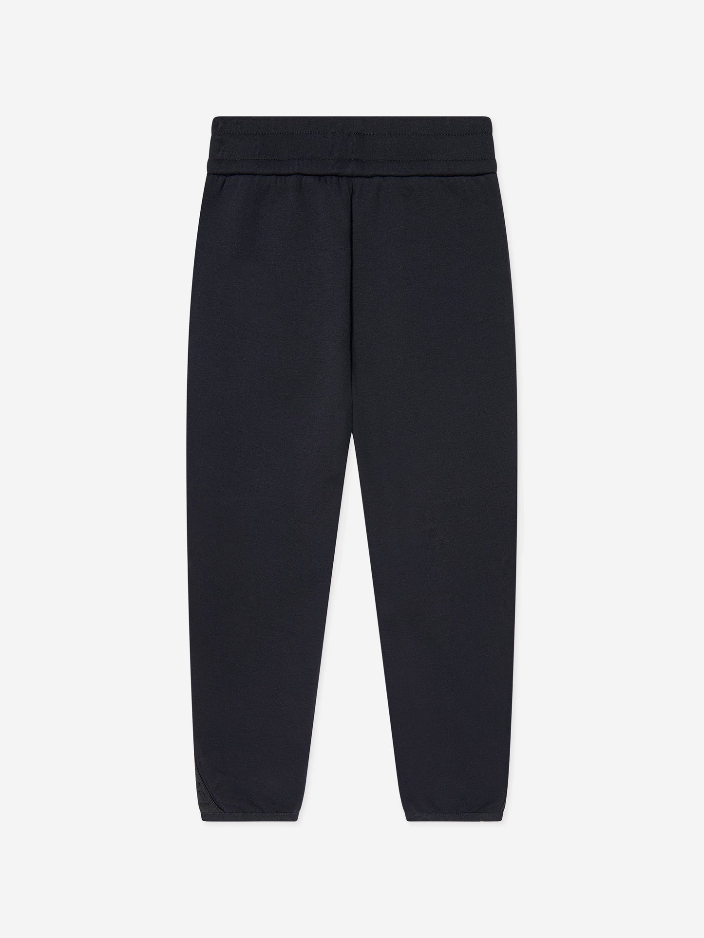 Emporio Armani 男童海军蓝徽标慢跑裤