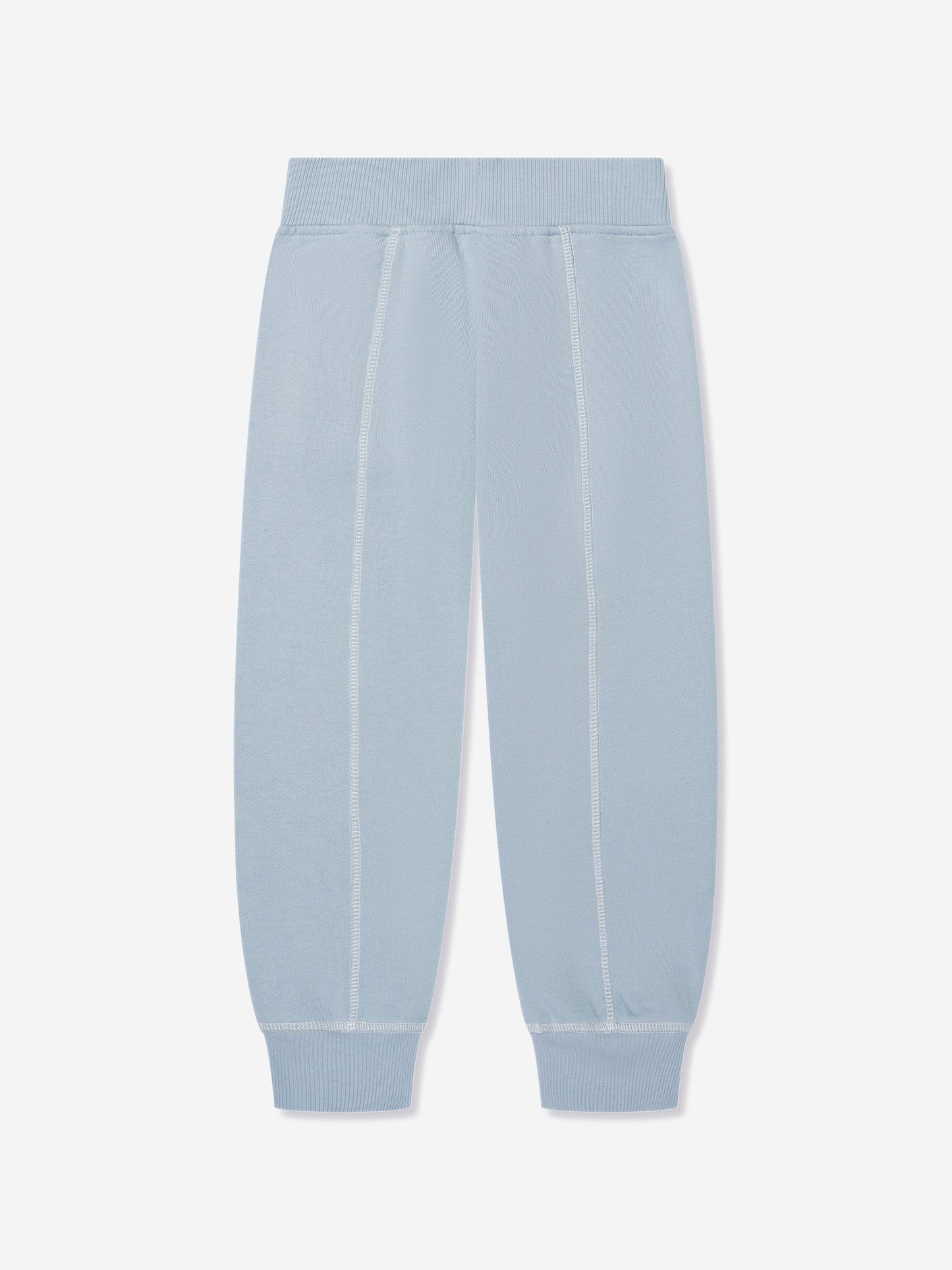 Emporio Armani 男童蓝色徽标慢跑裤