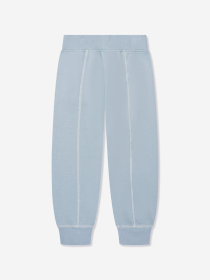 Emporio Armani 男童蓝色徽标慢跑裤
