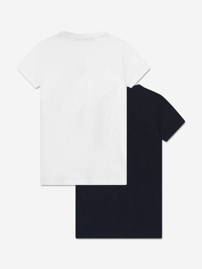 Emporio Armani 男童 2 件装 T 恤套装（海军蓝）