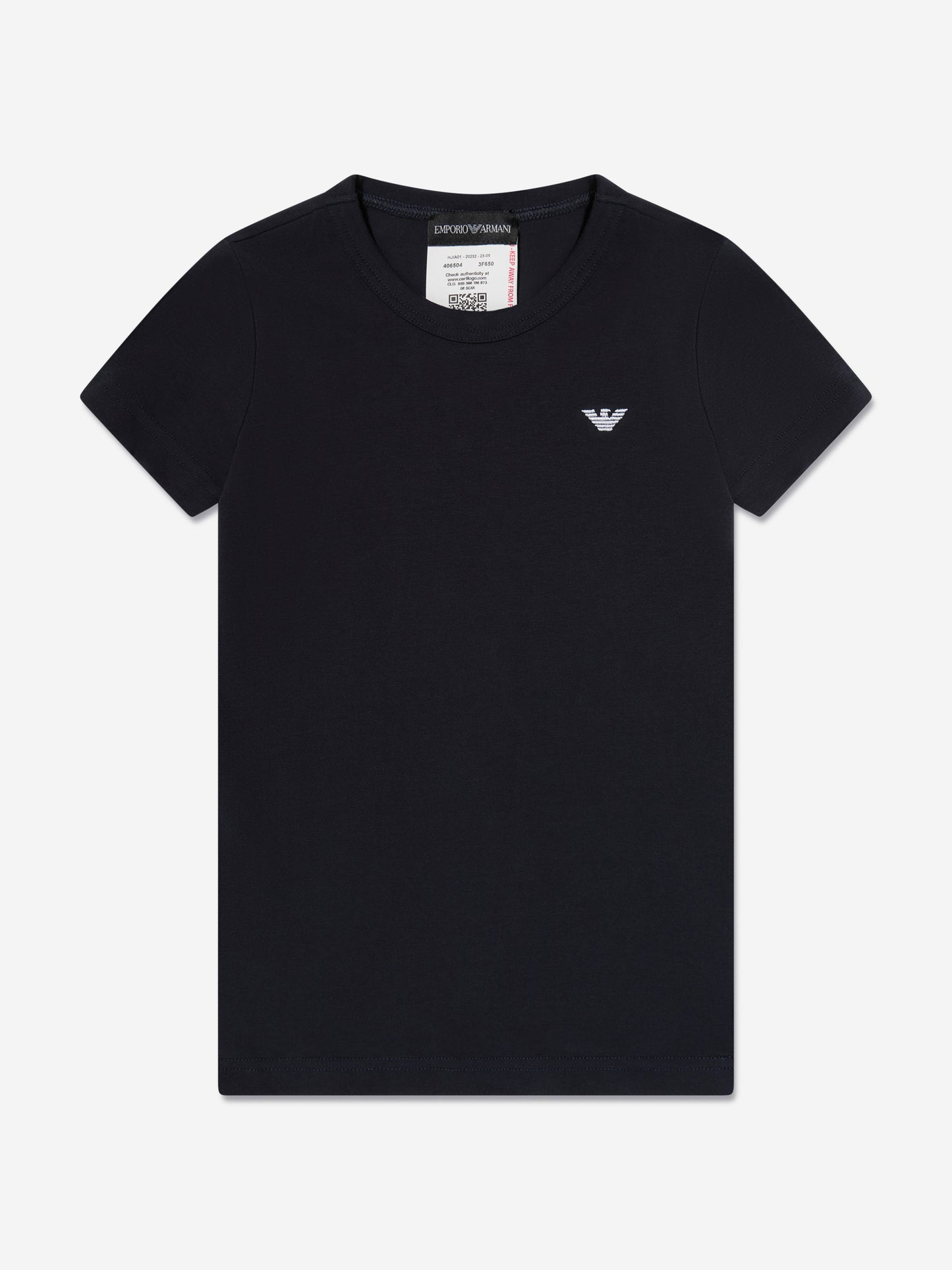 Emporio Armani 男童 2 件装 T 恤套装（海军蓝）
