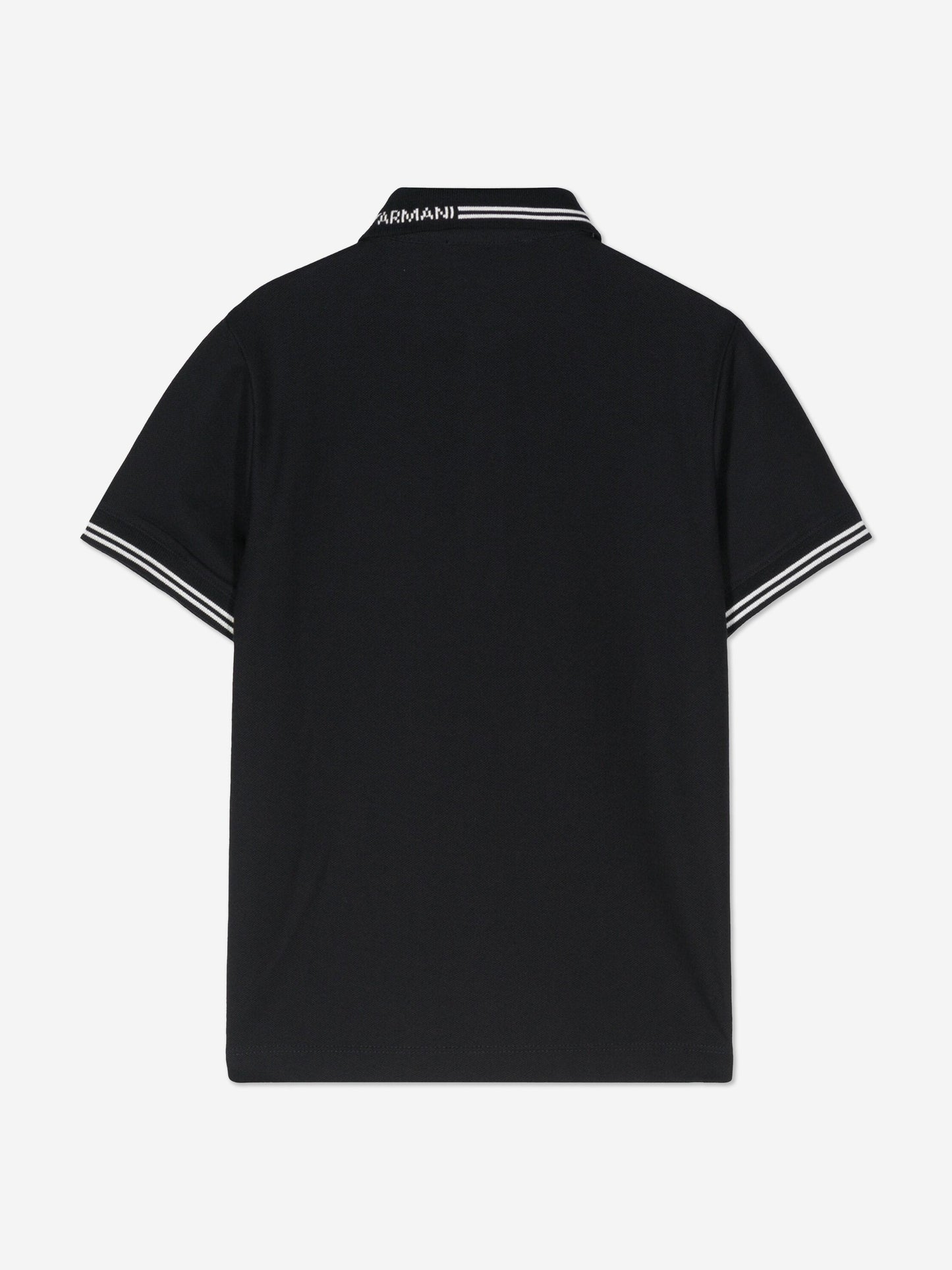 Emporio Armani 男童徽标 Polo 衫（海军蓝）