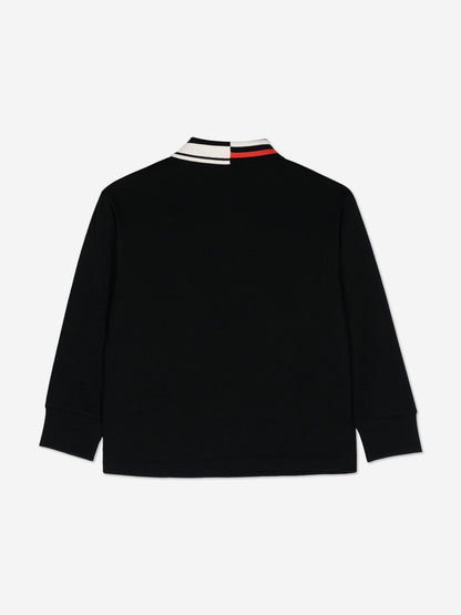 Emporio Armani 男童长袖 Polo 衫（海军蓝）