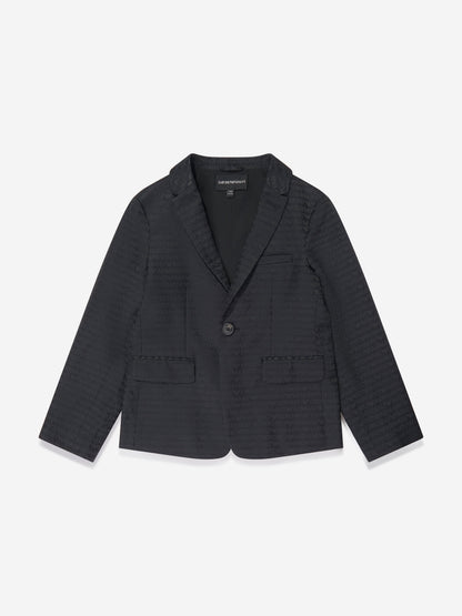 Emporio Armani 男童海军蓝品牌西装外套