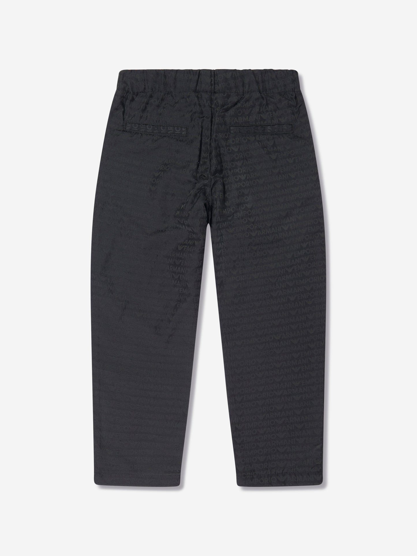 Emporio Armani 男童海军蓝品牌长裤