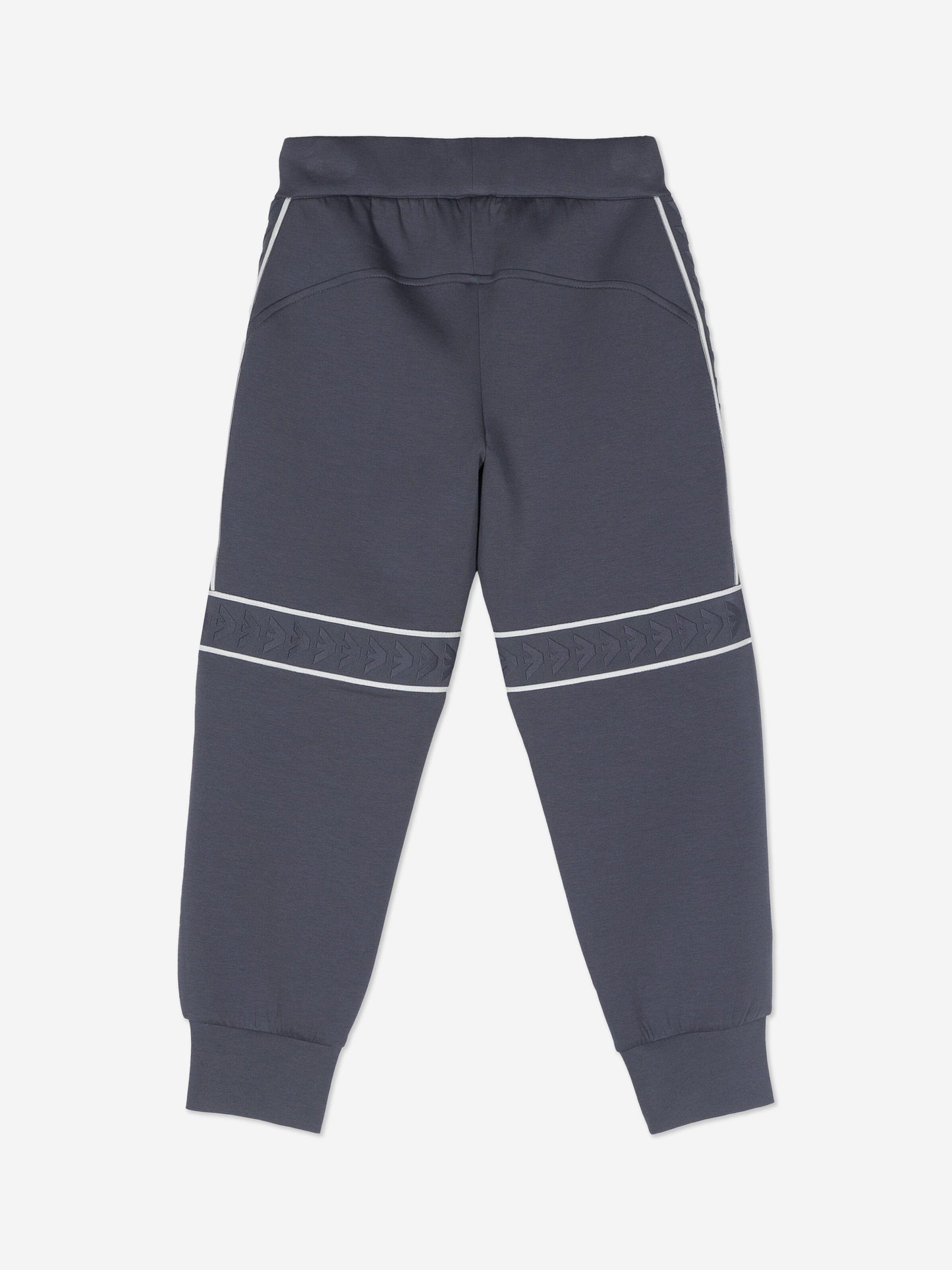 Emporio Armani 男童蓝色徽标慢跑裤