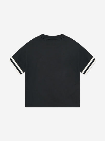 Emporio Armani 男童徽标 T 恤（海军蓝）