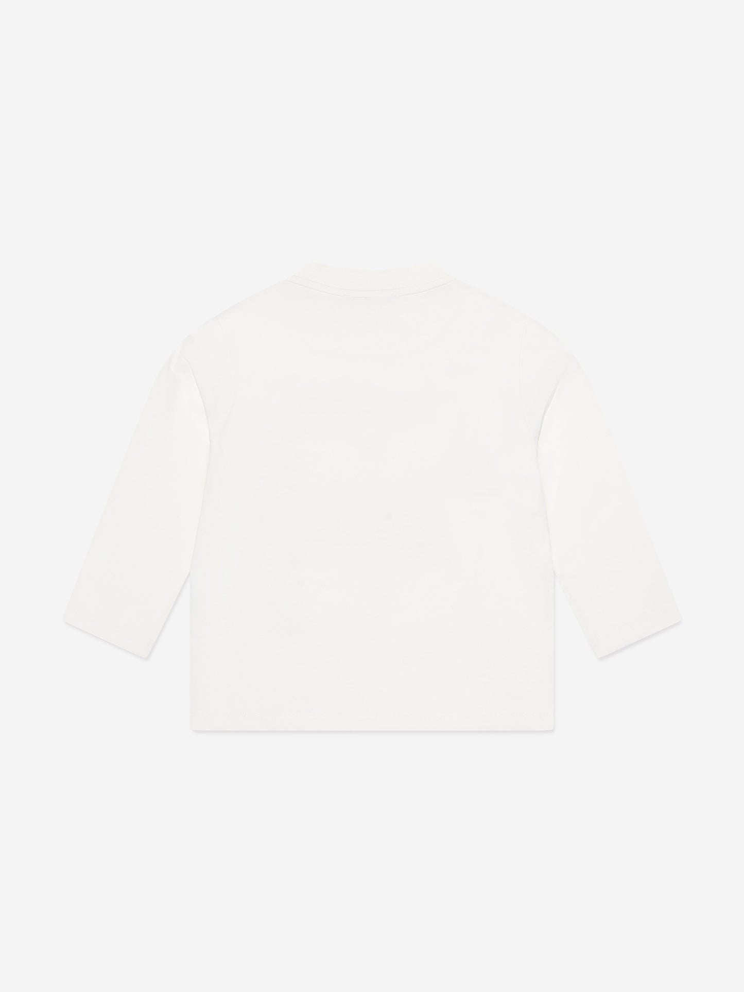 Emporio Armani 男童长袖 T 恤（白色）