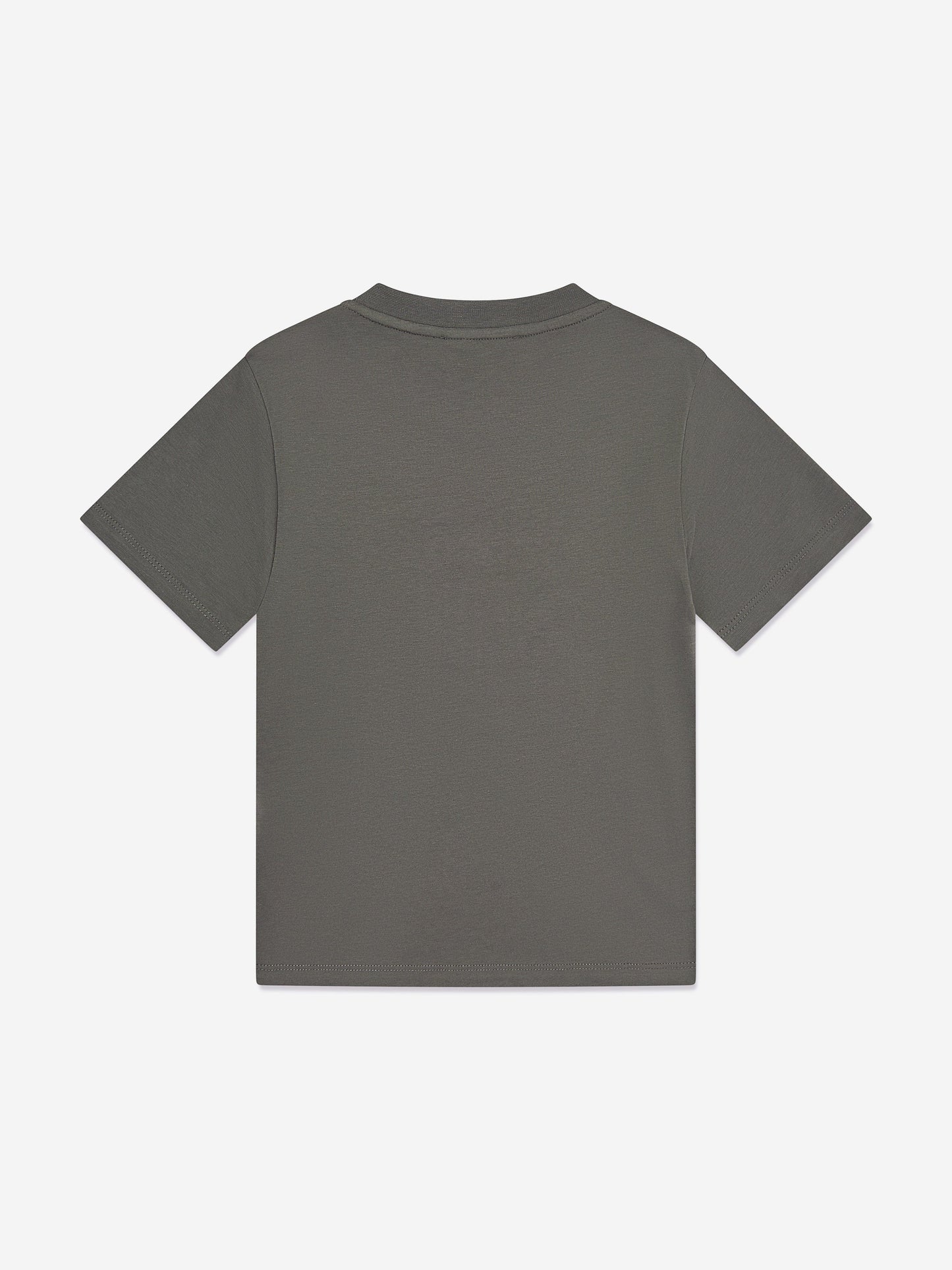 Emporio Armani 男童棕色徽标 T 恤