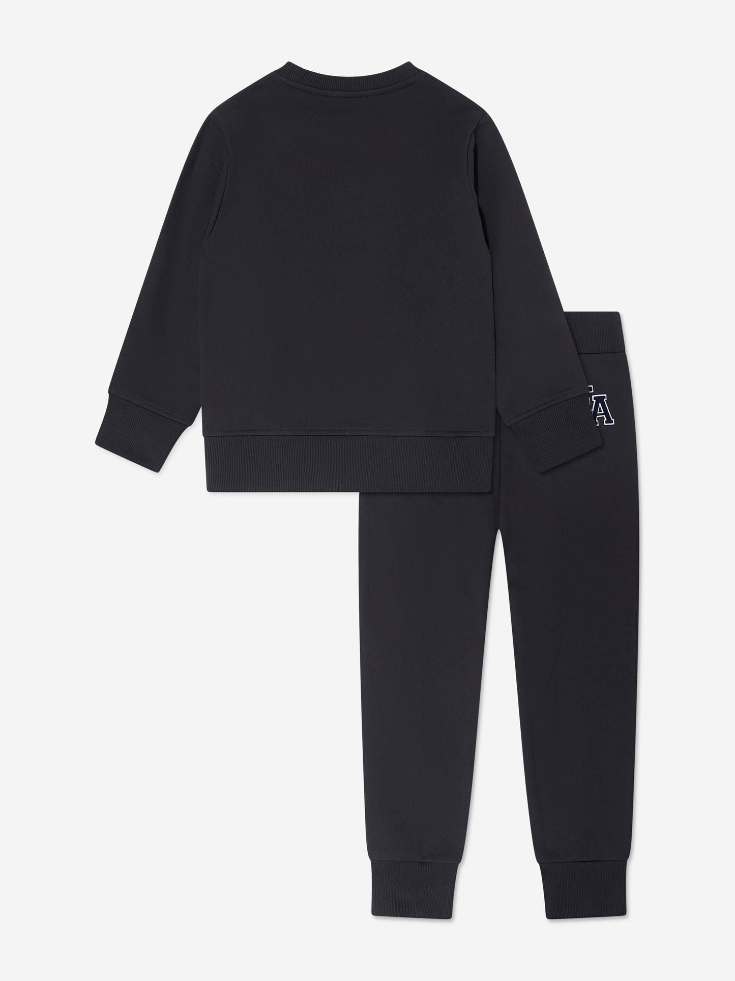 Emporio Armani 男童海军蓝徽标运动服