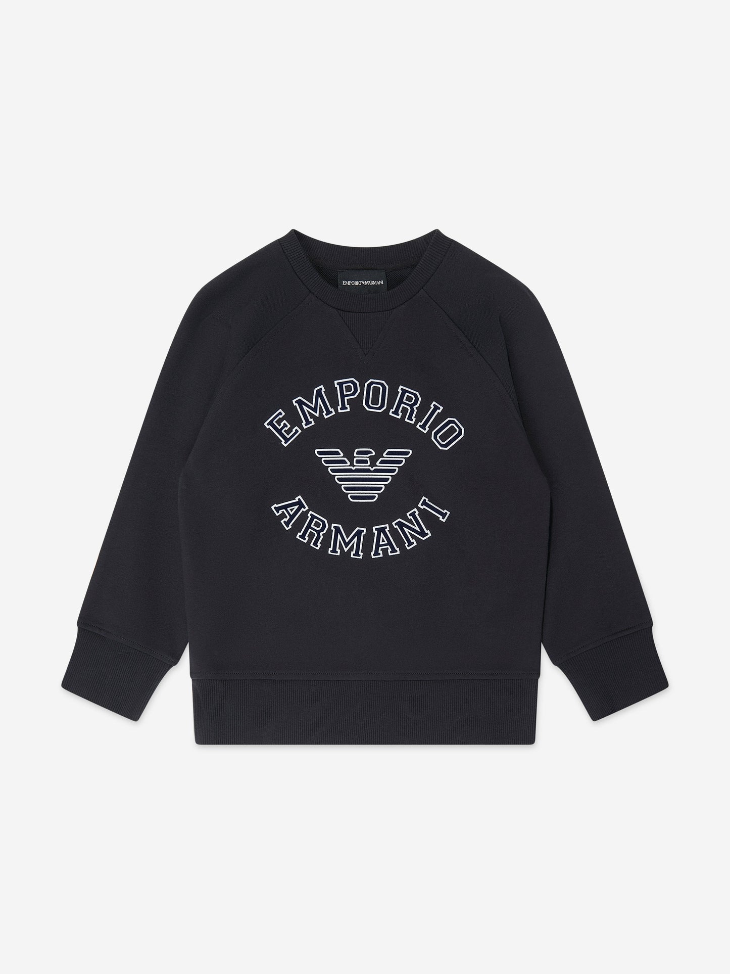 Emporio Armani 男童海军蓝徽标运动服