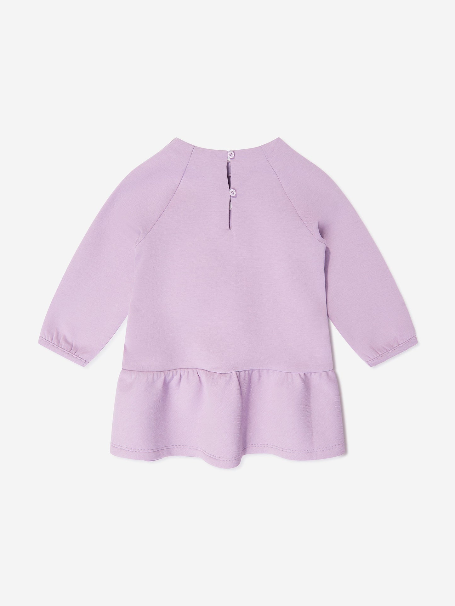 Emporio Armani 女婴紫色徽标毛衣裙
