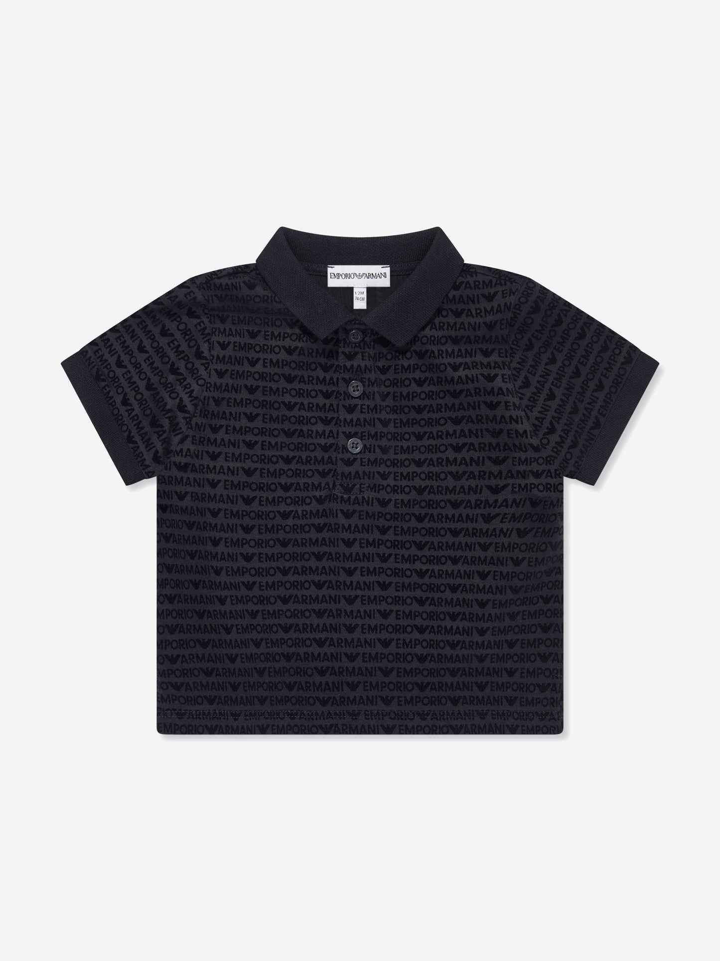 海军蓝男婴徽标 Polo 衫