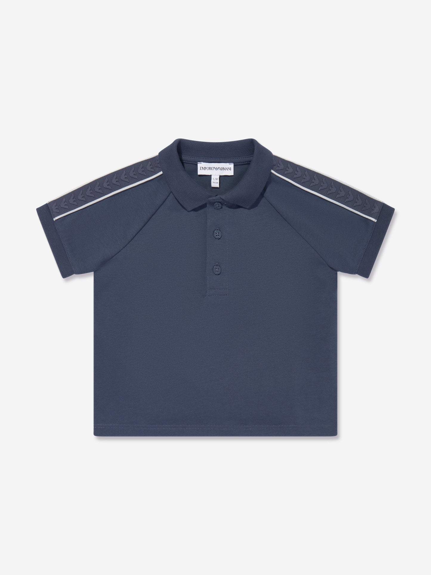 男婴蓝色品牌 Polo 衫
