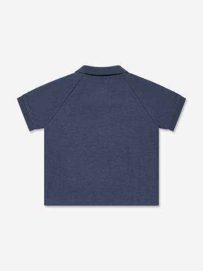 男婴蓝色品牌 Polo 衫
