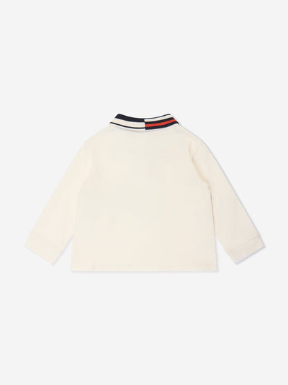 Emporio Armani 男婴长袖 Polo 衫（象牙色）