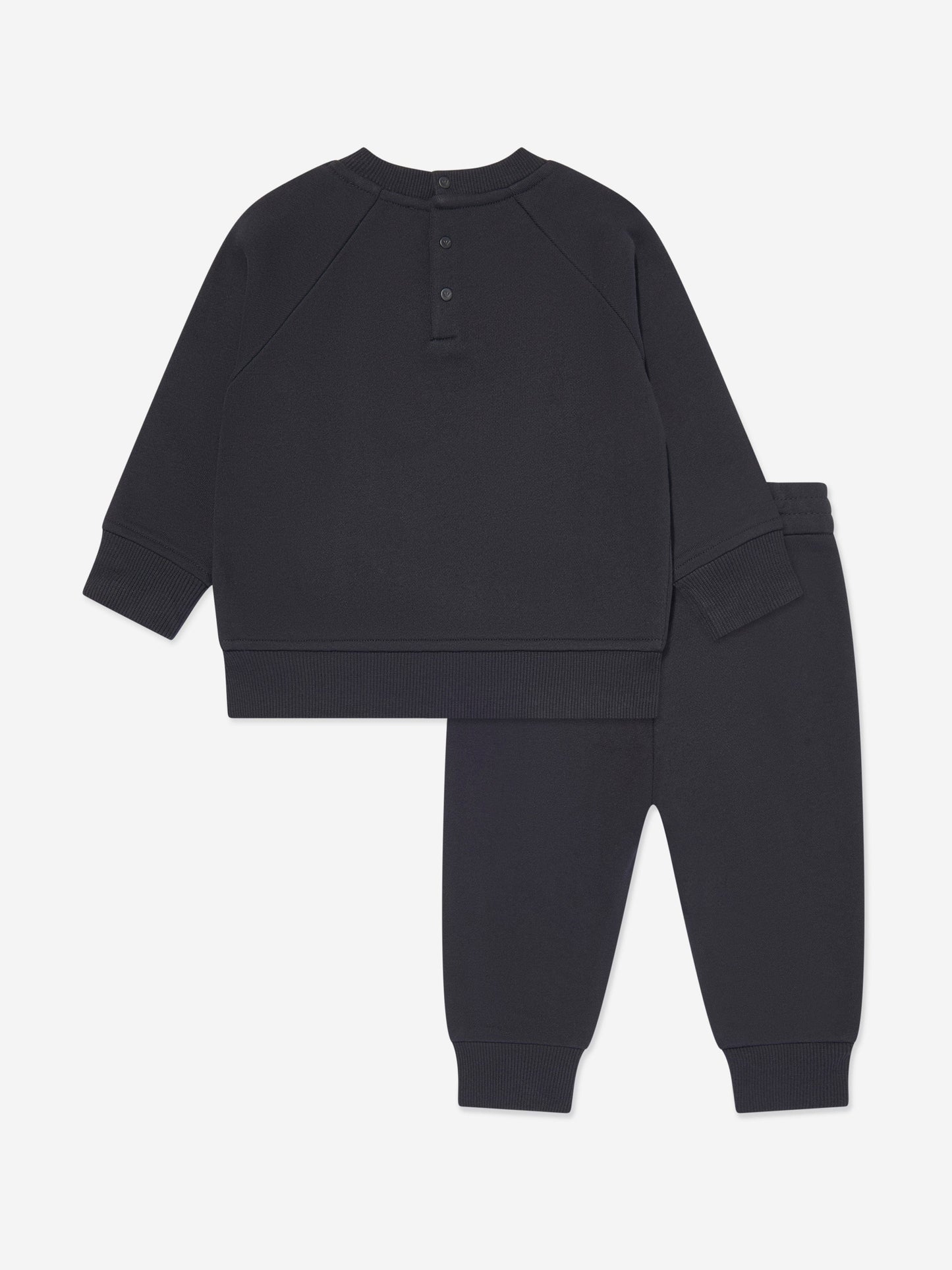 Emporio Armani 男婴徽标运动服（海军蓝）