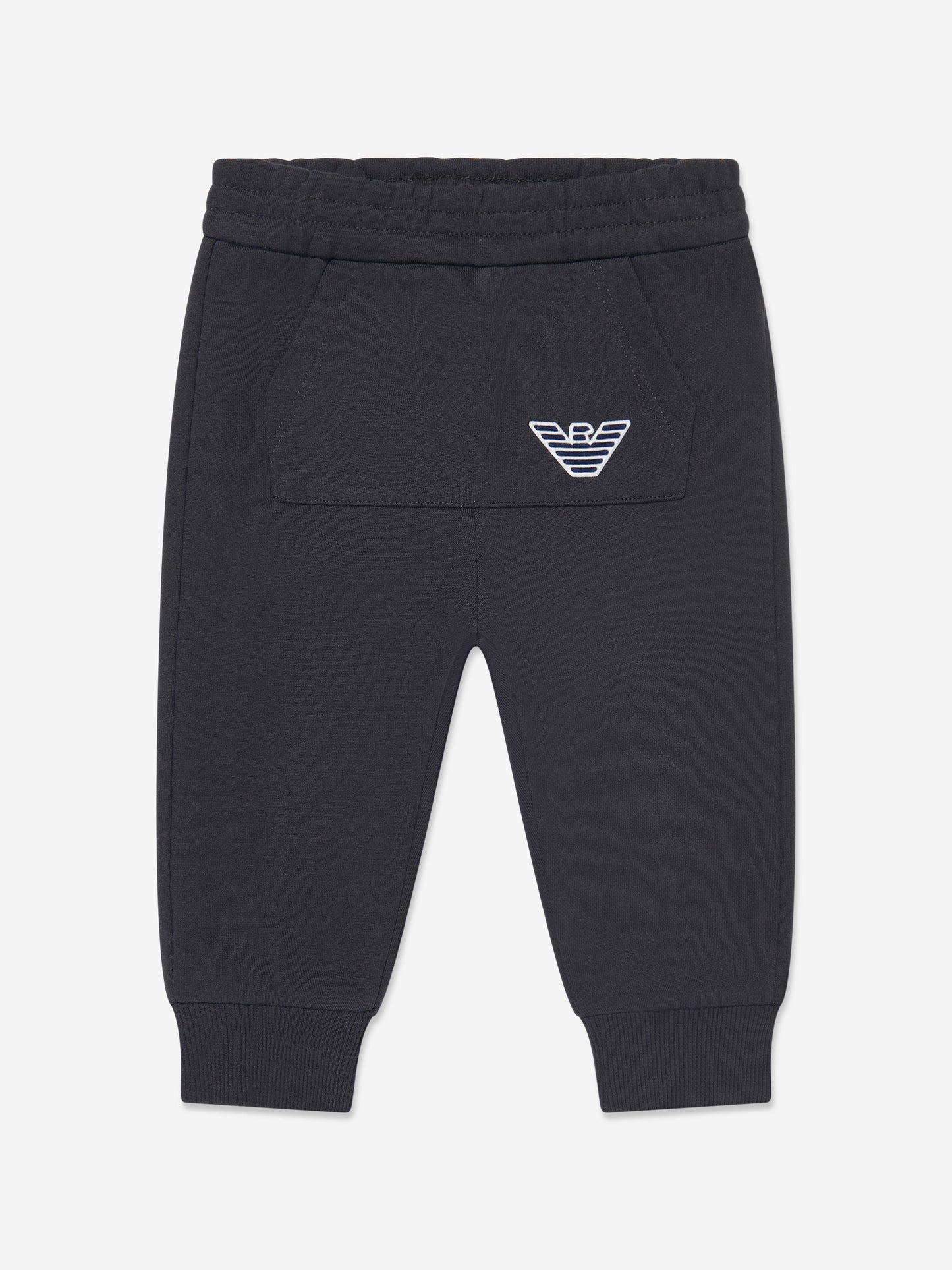 Emporio Armani 男婴徽标运动服（海军蓝）