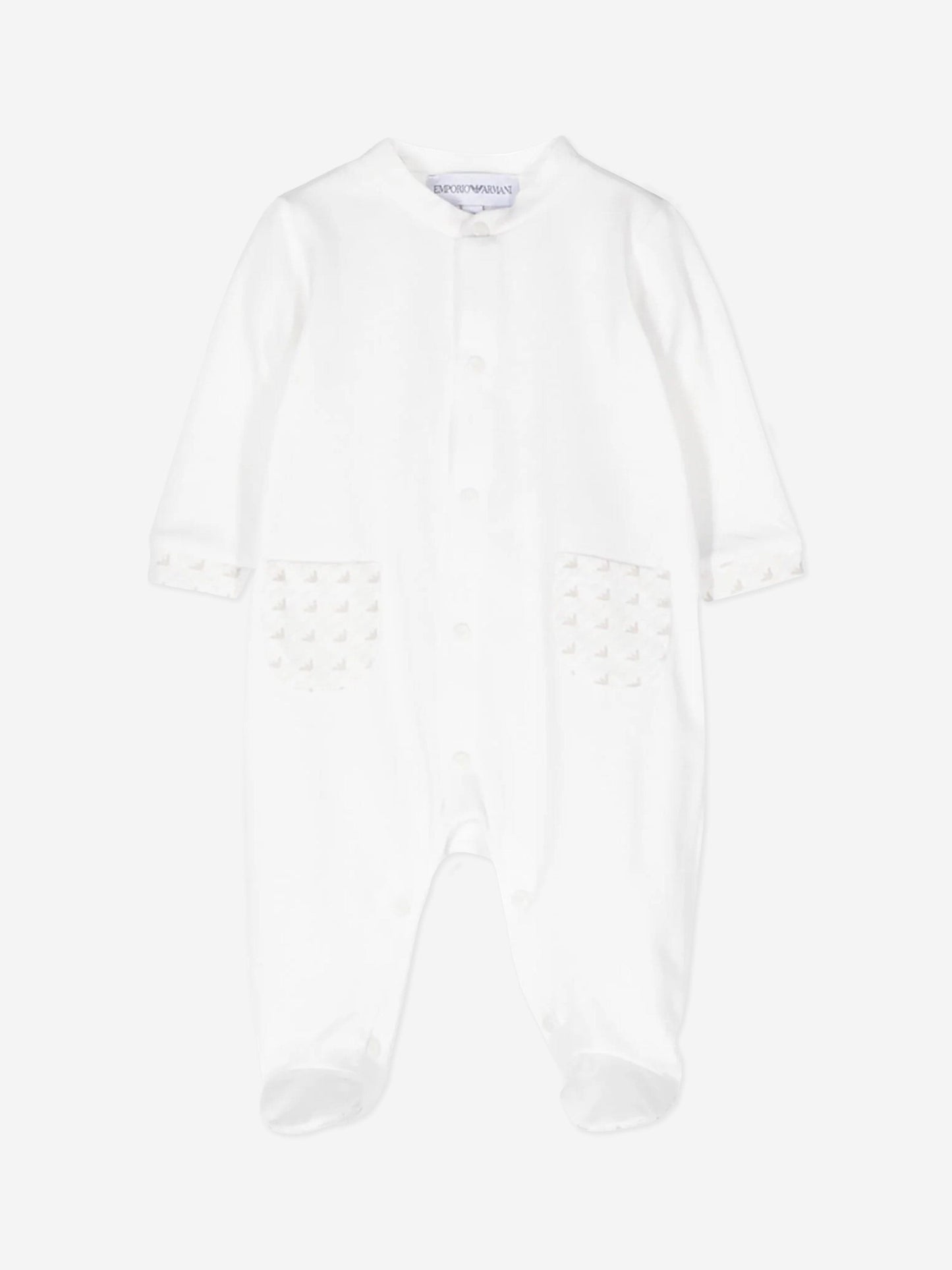 Emporio Armani Baby Logo 婴儿连体衣礼品套装（白色）