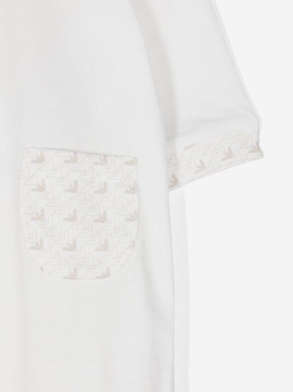 Emporio Armani Baby Logo 婴儿连体衣礼品套装（白色）