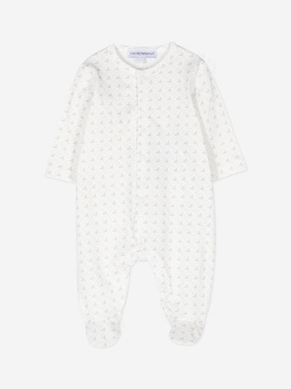 Emporio Armani Baby Logo 婴儿连体衣礼品套装（米色）