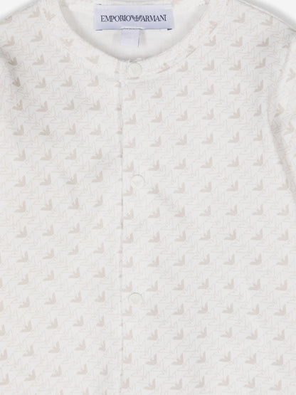Emporio Armani Baby Logo 婴儿连体衣礼品套装（米色）