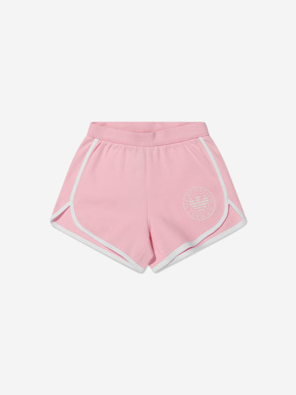 Emporio Armani 女童棉质徽标印花短裤