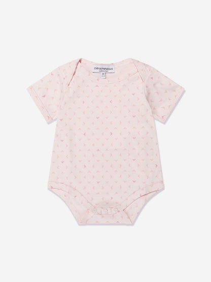 Emporio Armani 女婴连体衣礼品套装（2 件）粉色