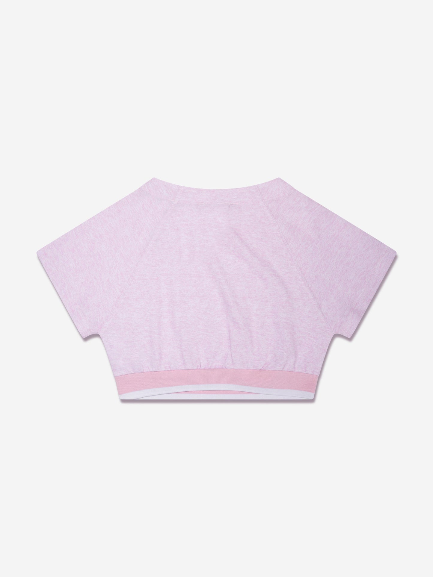 Emporio Armani 女童粉色徽标 T 恤