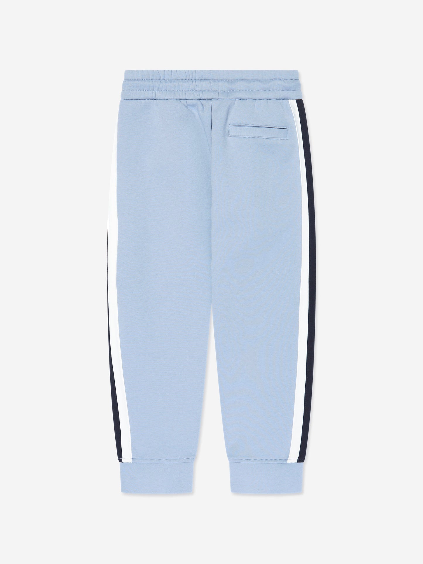 Emporio Armani 男童蓝色徽标慢跑裤