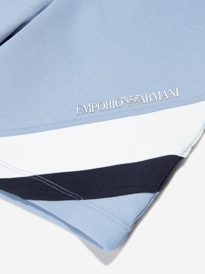 Emporio Armani 男童蓝色百慕大短裤