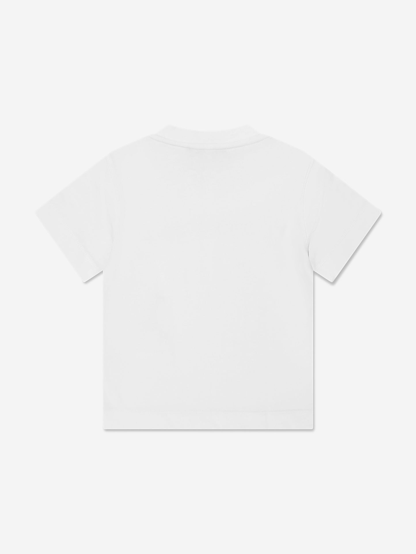 Emporio Armani 男童白色徽标 T 恤