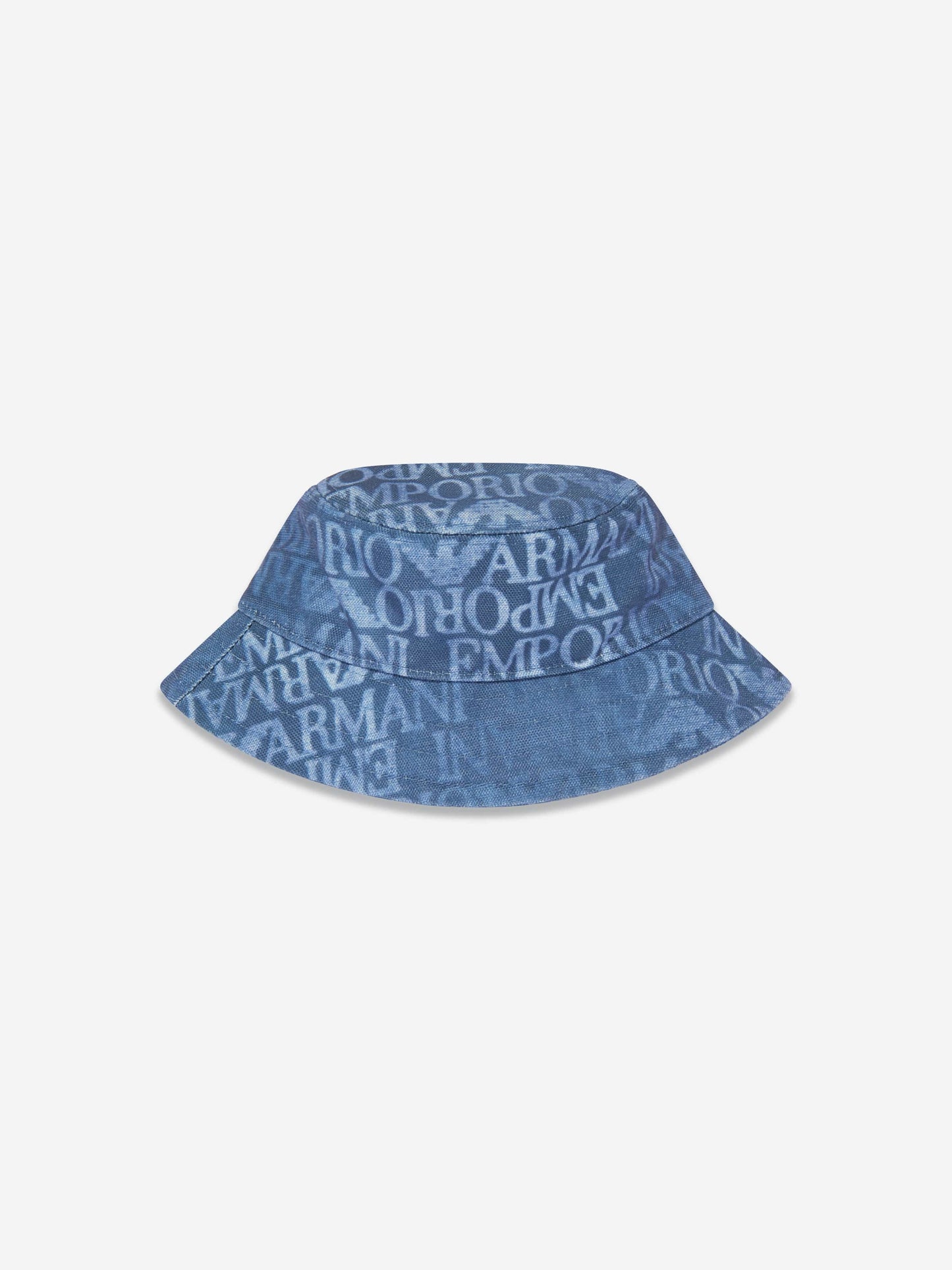 Emporio Armani Kids 徽标渔夫帽（蓝色）
