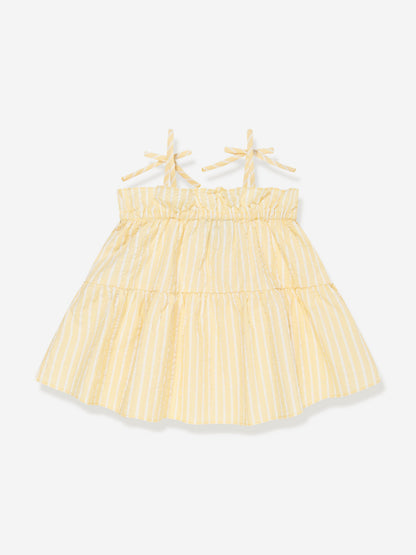 Emporio Armani 女童条纹防晒上衣（黄色）