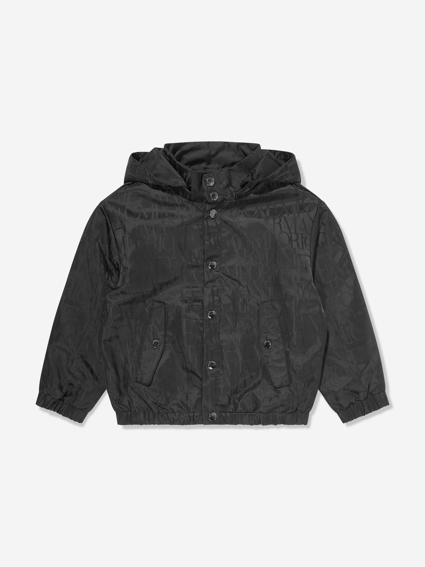Emporio Armani Boys 可拆卸连帽夹克（海军蓝）