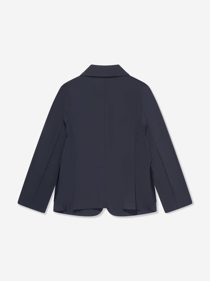 Emporio Armani Boys 海军蓝棉质西装外套