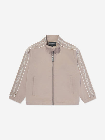 Emporio Armani 男童棕色运动夹克