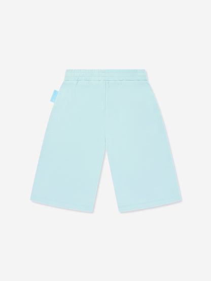 Emporio Armani 男童蓝精灵徽标短裤（蓝色）