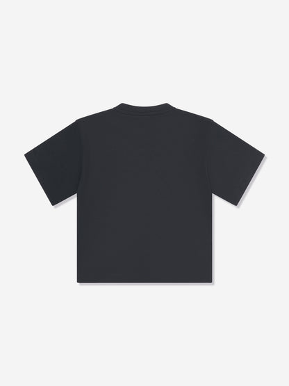 Emporio Armani 男童冲浪徽标 T 恤（海军蓝）